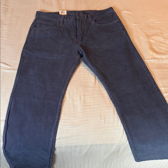 Levi's 502 Regular Taper Blue Corduroy Pants - Picture 1 of 4